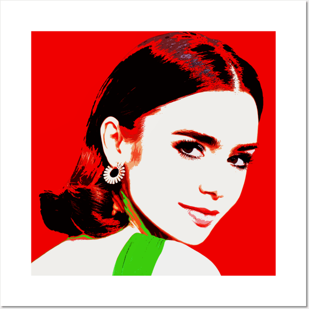 lily collins Wall Art by oryan80